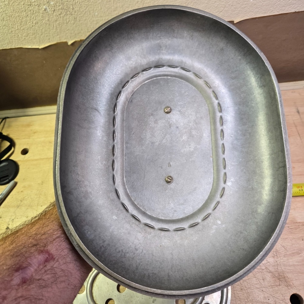 Vtg Wagner Ware "0" Sidney Magnalite 4265-P 8qt Roaster Dutch Oven Lid & Trivet - Picture 7 of 8